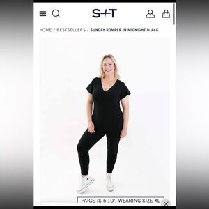 Smash & Tess Black Romper